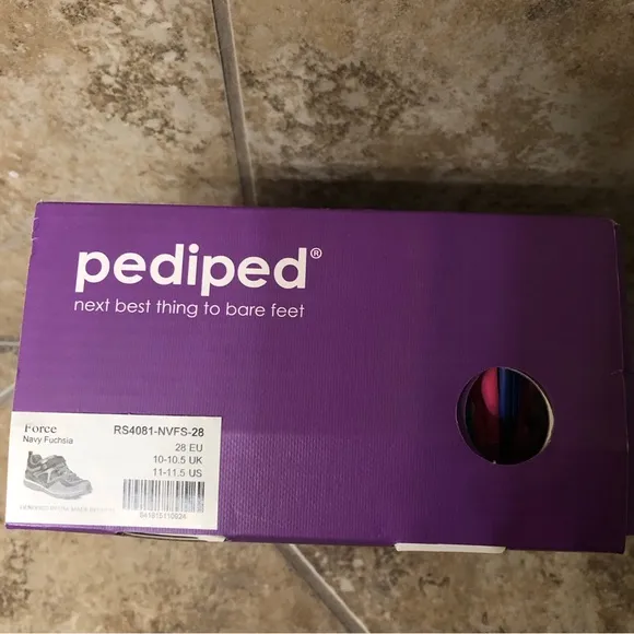👟 Pediped Flex Force Navy/Fuchsia EU 28 (US 11-11.5)