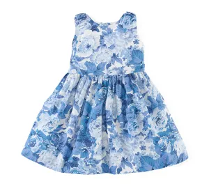 [12m] Ralph Lauren Floral Sleeveless Dress - Blue