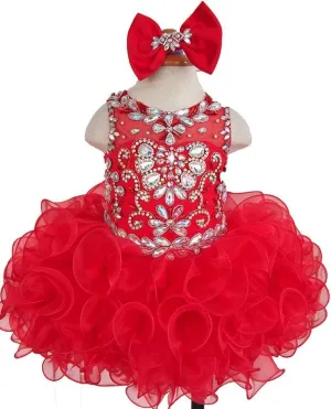 16 color --- Custom Made Baby Cupcake Pageant Dress With Hair bow