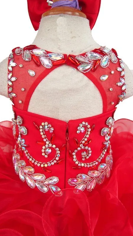 16 color --- Custom Made Baby Cupcake Pageant Dress With Hair bow