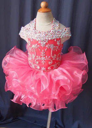16 color ---Infant/toddler/baby/children/kids Girl's glitz Pageant evening/prom Dress/clothing 1~4T G081-4