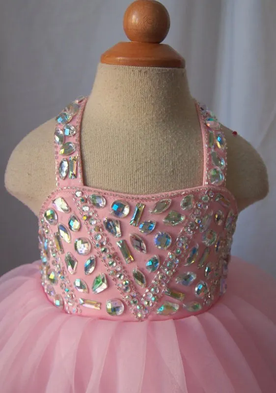 16 color-- Infant/toddler/kids/baby/children Girl's Pageant/prom Dress/clothing 1-4T