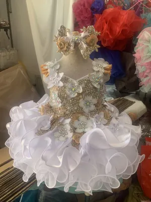 2023 New Infant/toddler/baby/children/kids Girl's Pageant Dress