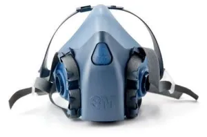 3M 7502 Half Mask Medium (Light Blue)Soft silicone facemask
