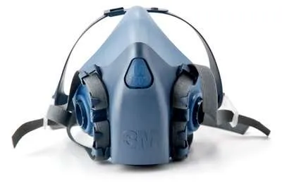 3M 7502 Half Mask Medium (Light Blue)Soft silicone facemask