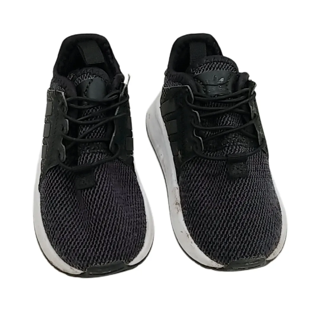 Adidas black runners - toddler size 5