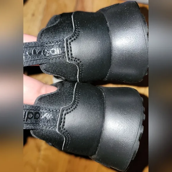 Adidas Original Multix 'Triple Black' shoes; Toddler size 10K