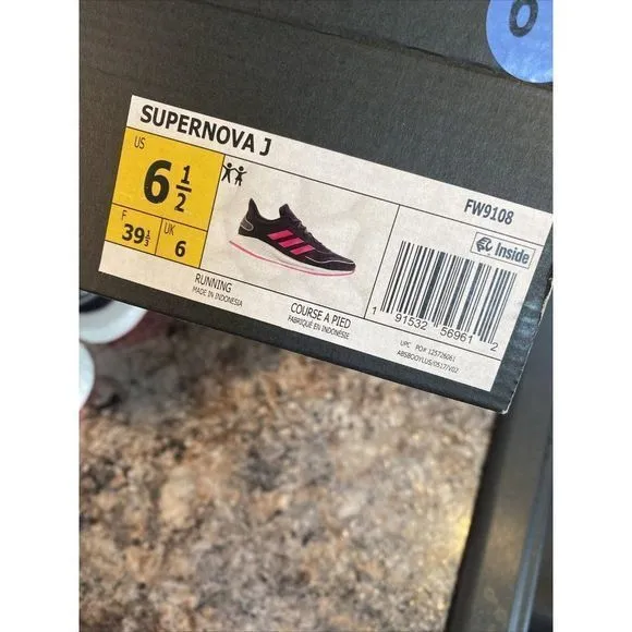 adidas Supernova Youth 6.5 Purple Girls Womens Sz 8 Pink Purple Shoes Sneakers