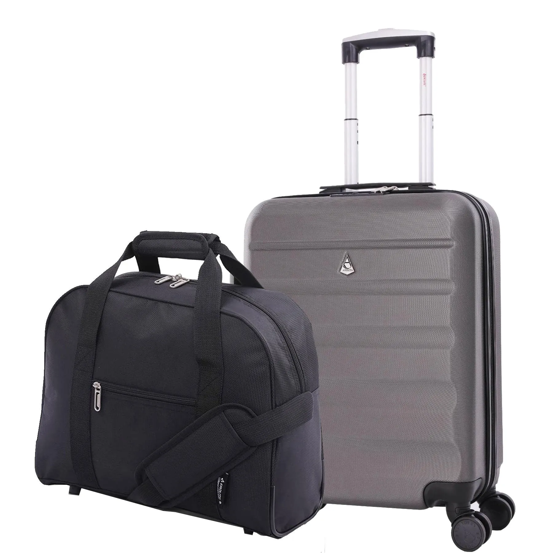 Aerolite (55x40x20cm) Ryanair Maximum Lightweight Hard Shell Cabin Hand Luggage, 4 Wheels