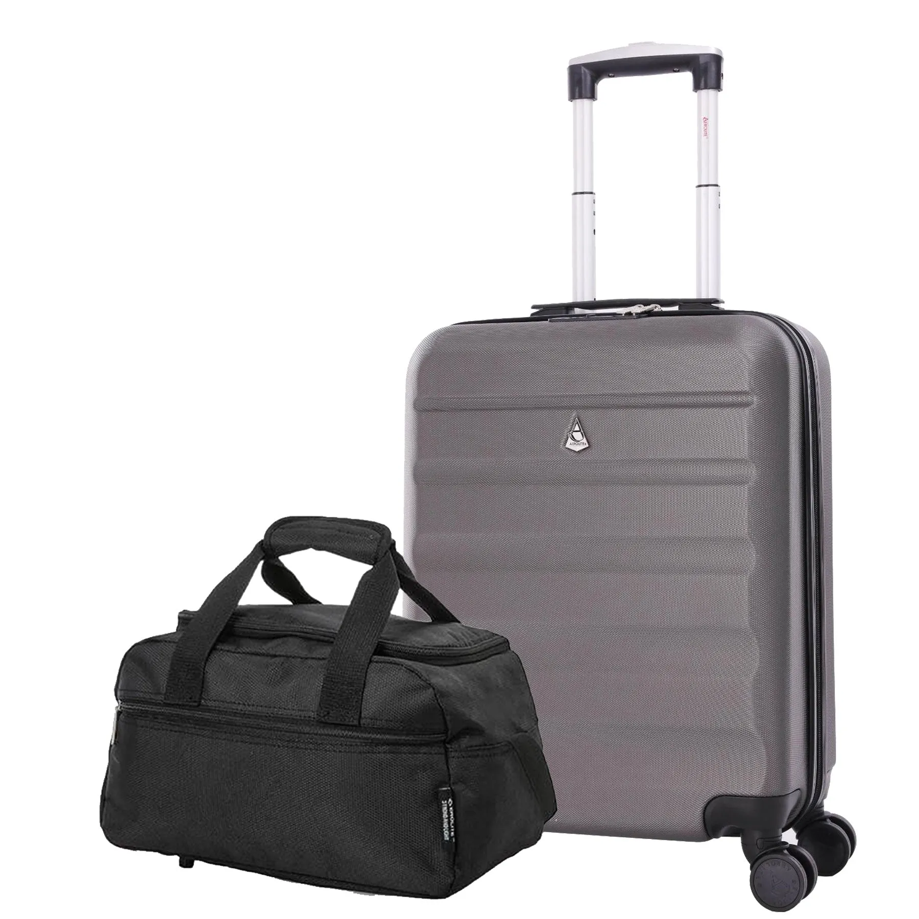 Aerolite (55x40x20cm) Ryanair Maximum Lightweight Hard Shell Cabin Hand Luggage, 4 Wheels