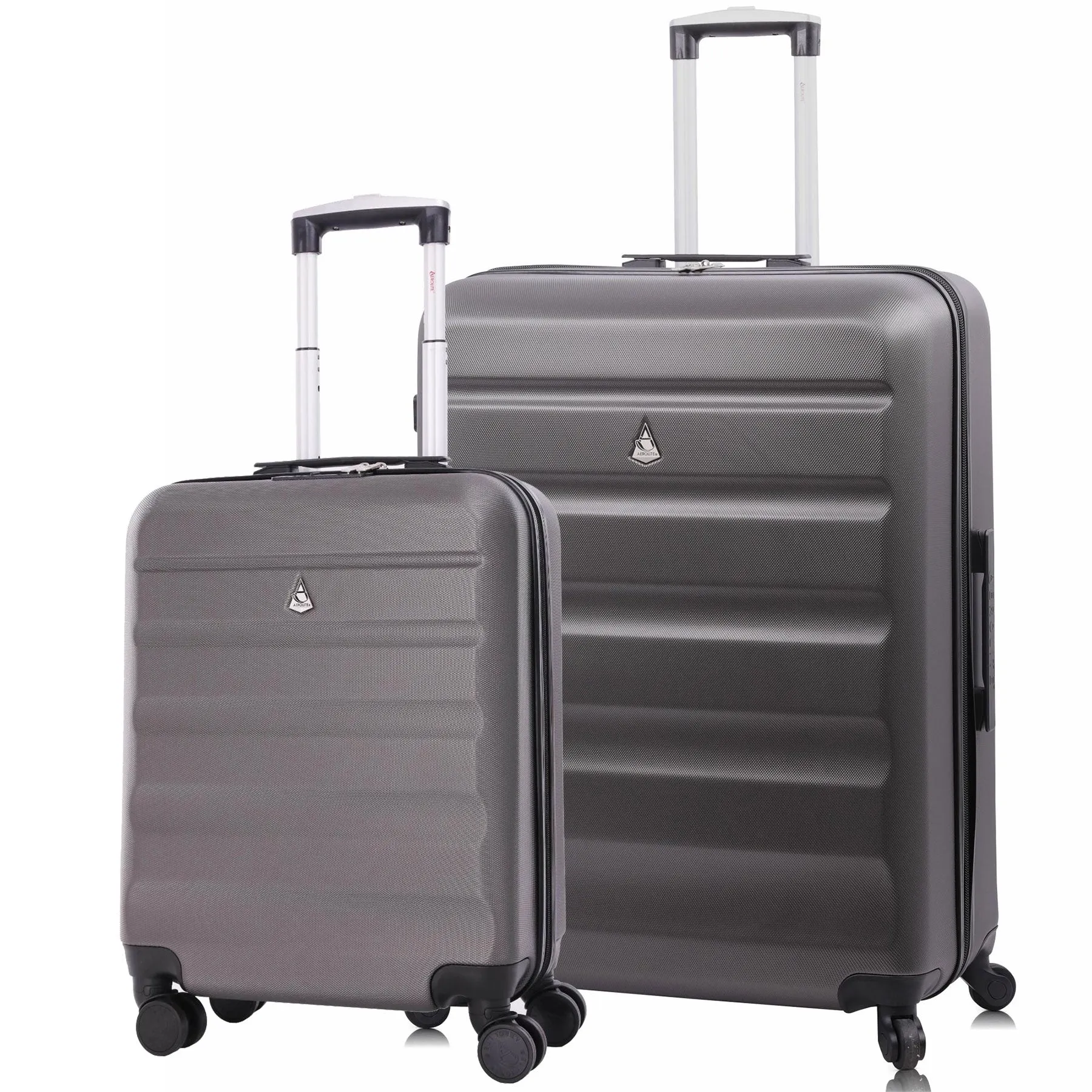 Aerolite (55x40x20cm) Ryanair Maximum Lightweight Hard Shell Cabin Hand Luggage, 4 Wheels