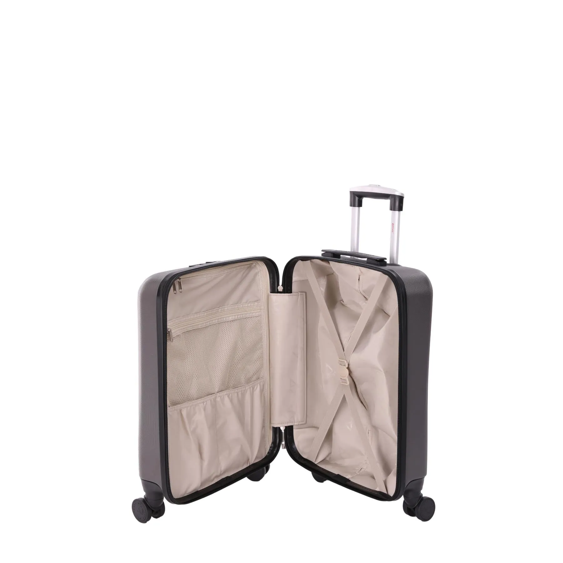 Aerolite (55x40x20cm) Ryanair Maximum Lightweight Hard Shell Cabin Hand Luggage, 4 Wheels