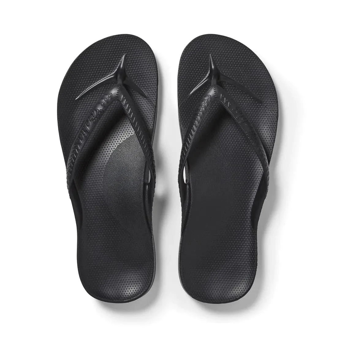 Archies Arch Support Thongs - KIDS Black