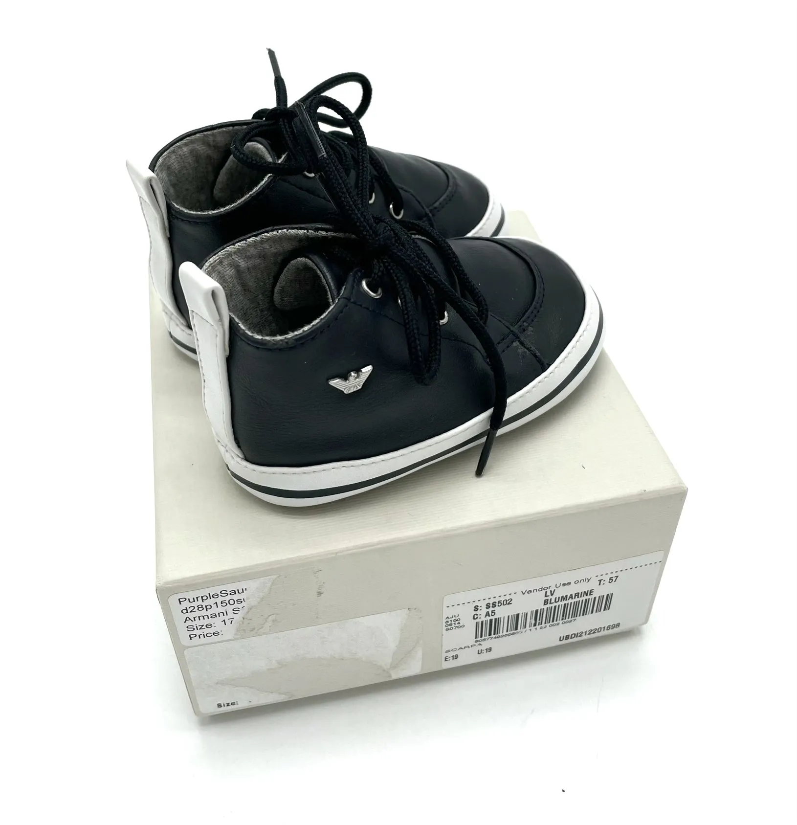 Armani Baby crib shoes* - toddler EU 19 (US size 3)