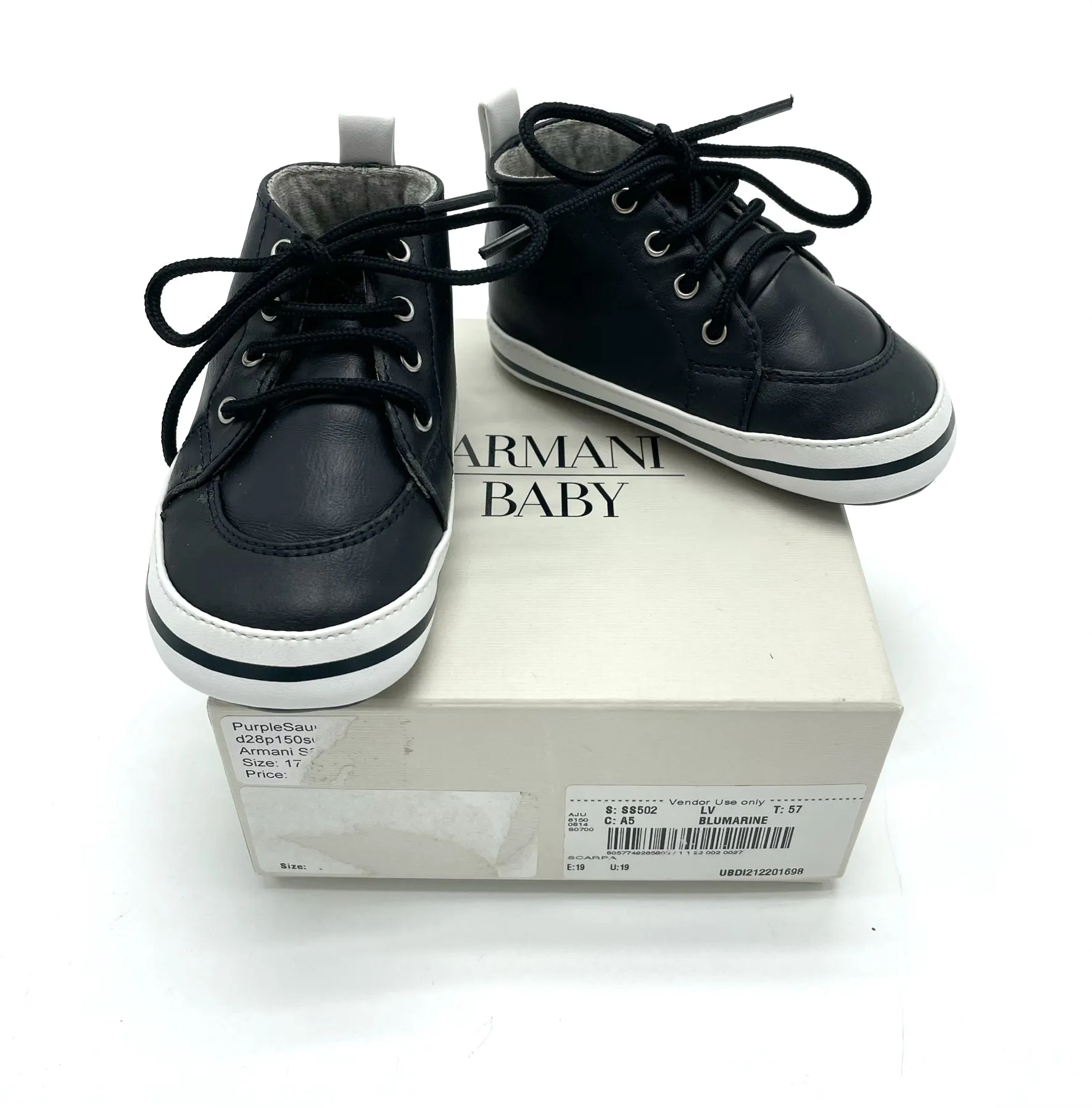 Armani Baby crib shoes* - toddler EU 19 (US size 3)