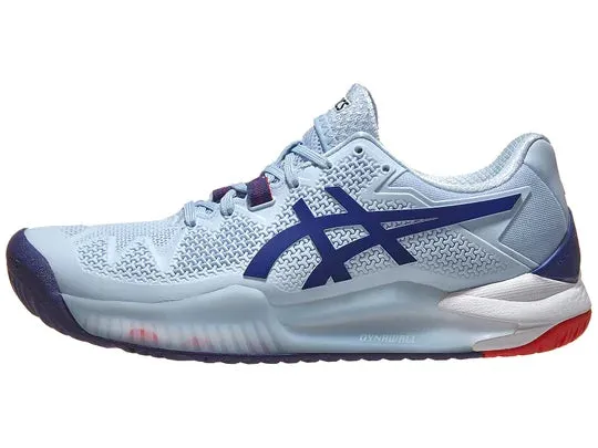 Asics Gel Resolution 8 Sky/Dive Blue Women's Tennis Shoes - 2022 NEW ARRIVAL