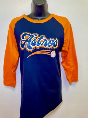 Astros Navy Bling Tee