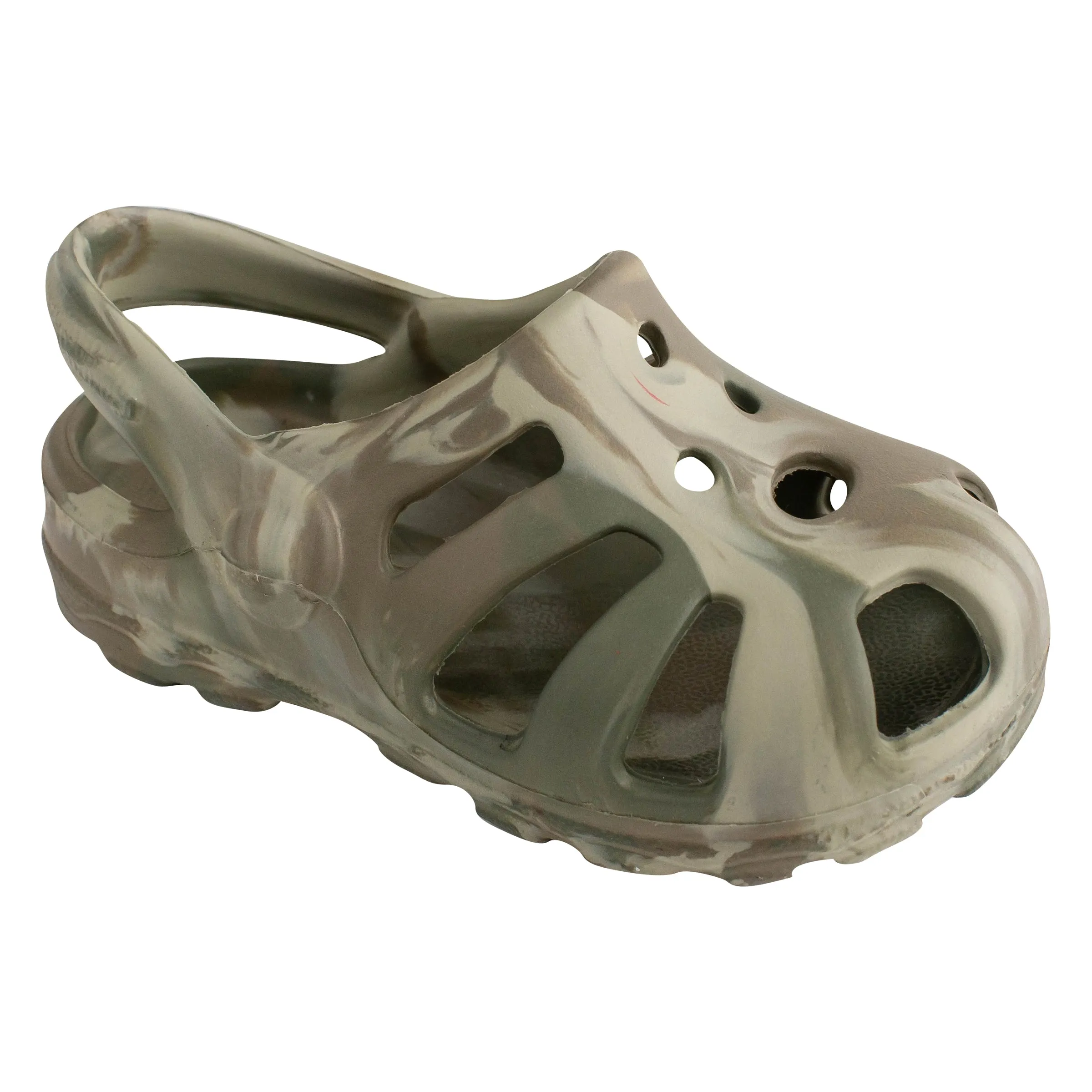 Baby Deer Sunny Toddler Green Camouflage Molded Sandals with Back Strap