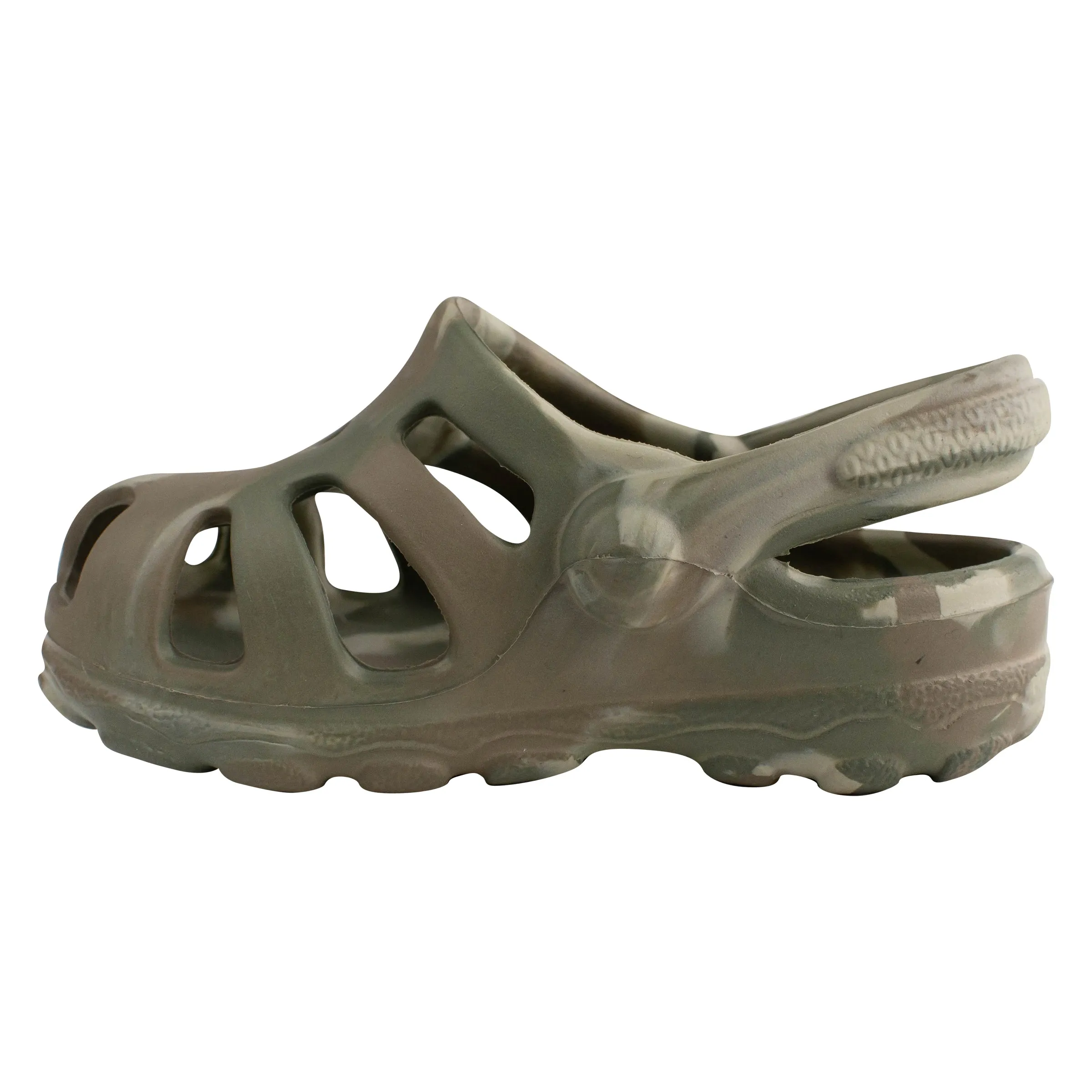 Baby Deer Sunny Toddler Green Camouflage Molded Sandals with Back Strap
