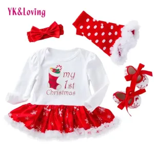 Baby's 1st Christmas 4PCS