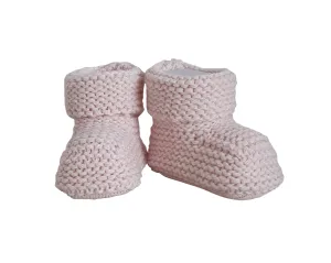 Bebetto Baby Knitted Booties Pink Boxed