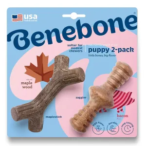Benebone Bacon Zaggler Puppy 2 Pack