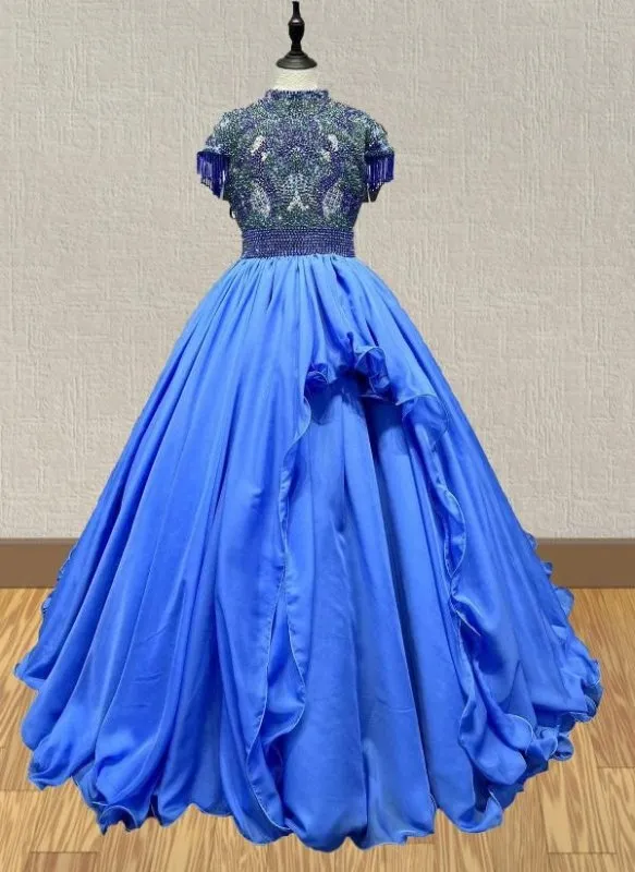 Best Beauty Cap Sleeve Gougeous Youth Formal Dress
