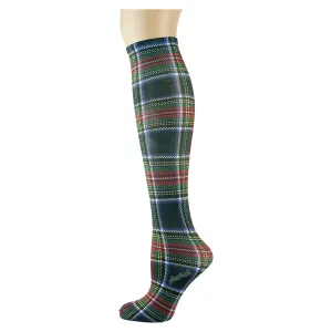Black Tartan  Youth Knee Highs