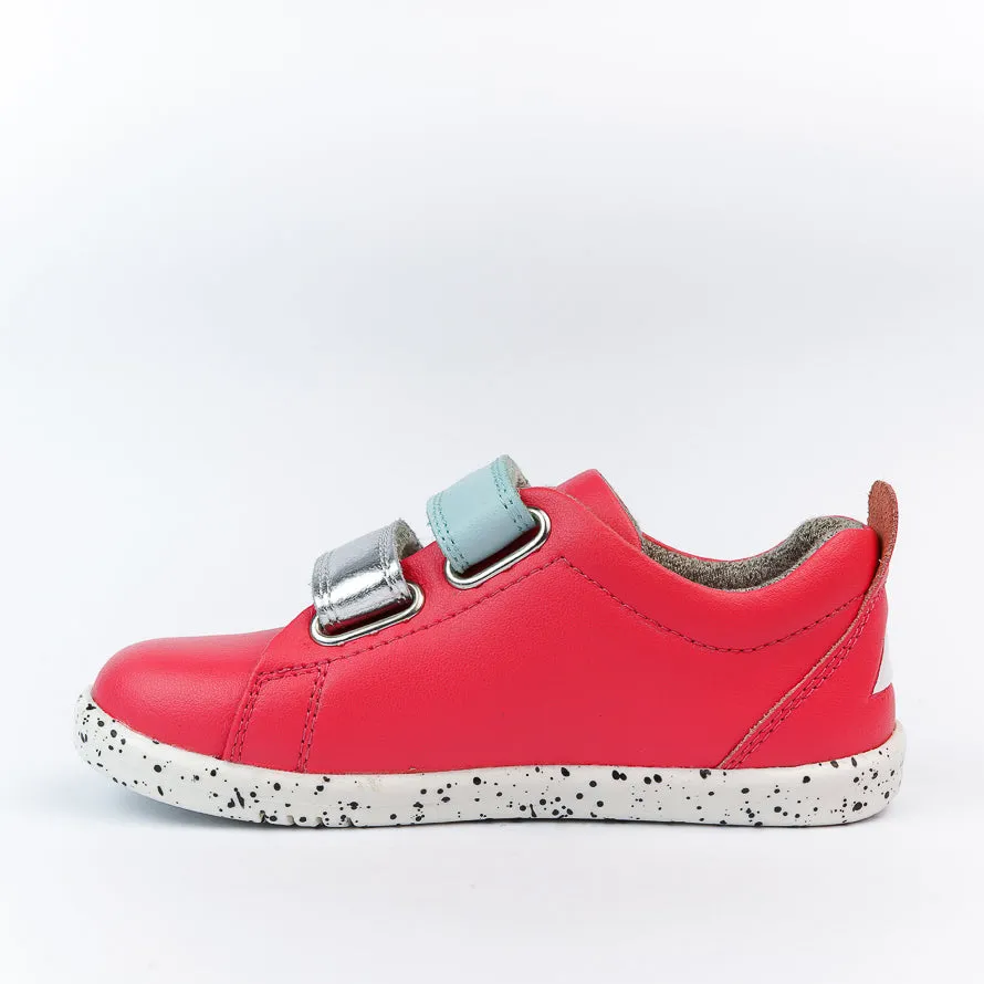 Bobux IW Grass Court Switch Guava (Silver Metallic   Mist)