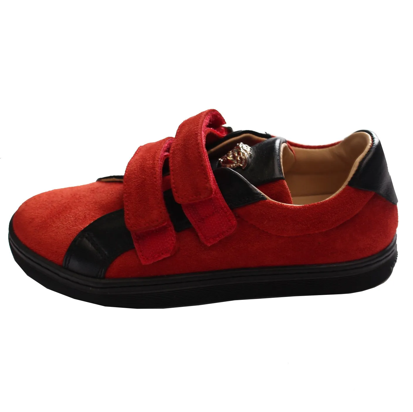 Boys Sneakers With Velcro-Red and Black