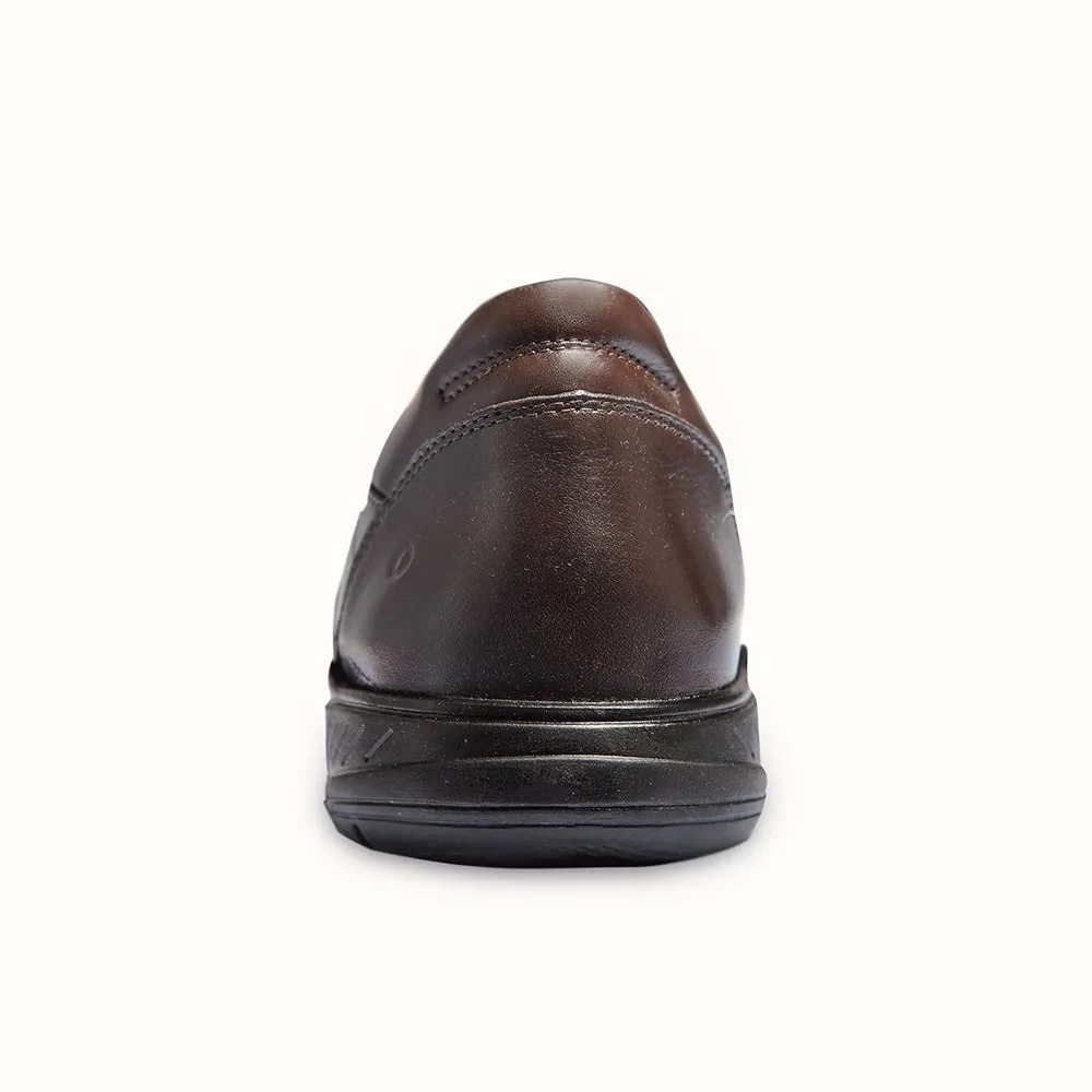 Brown Color Sollu Brand Men's Crew Shoes with Antishock technology ( With Laces ) - Made in Brazil