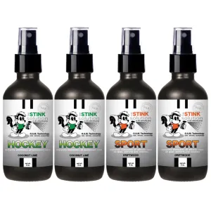Buy 3 Get 1 FREE - Hockey Sampler Set 4 oz Odor Eliminating Sprays