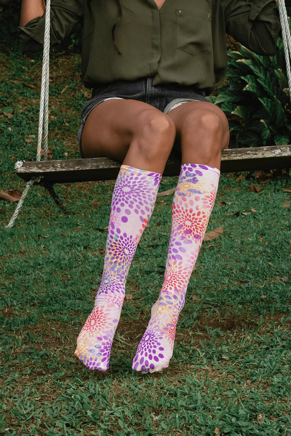 Candy Burst Youth Knee Highs