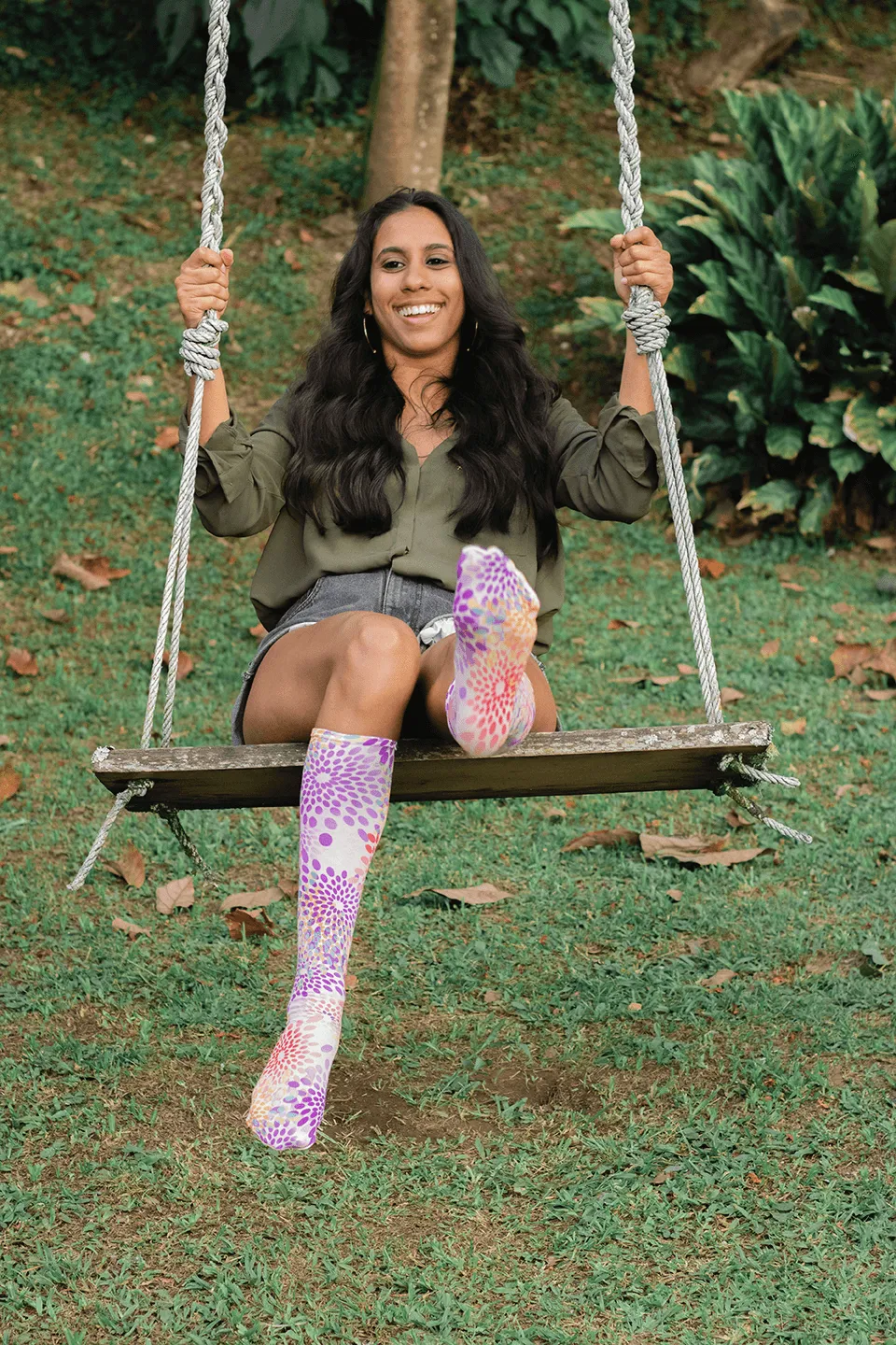 Candy Burst Youth Knee Highs