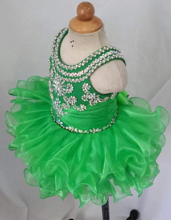 Charming Infant/toddler/baby/children/kids Girl's Glitz Pageant Dress