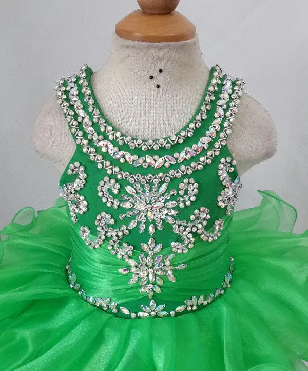 Charming Infant/toddler/baby/children/kids Girl's Glitz Pageant Dress