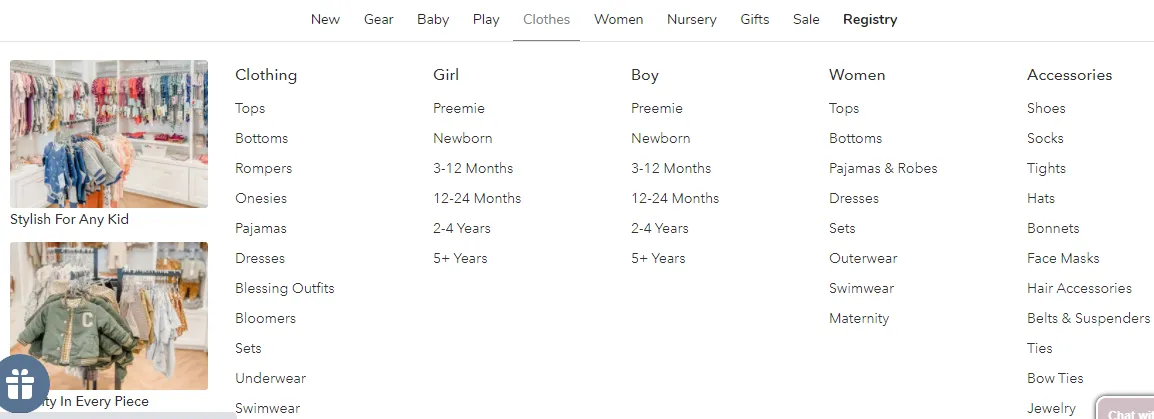 Children's Clothing from The Baby Cubby