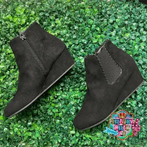 Children's Mirror Booties - Black