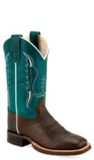 CLBSC1803-11 Cowboy Boot CHILD Teal/Brown