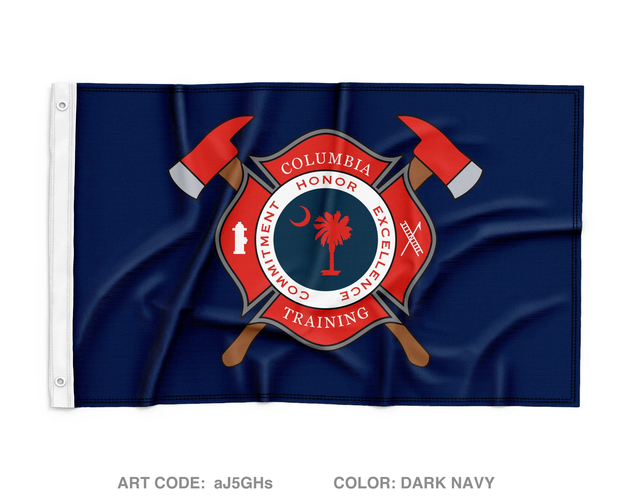 Columbia Fire Training Wall Flag - aJ5GHs
