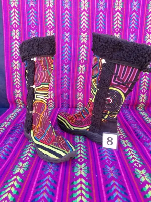 Cossack Shaman Zipper Mola Boot  Size 8 - Maravilla