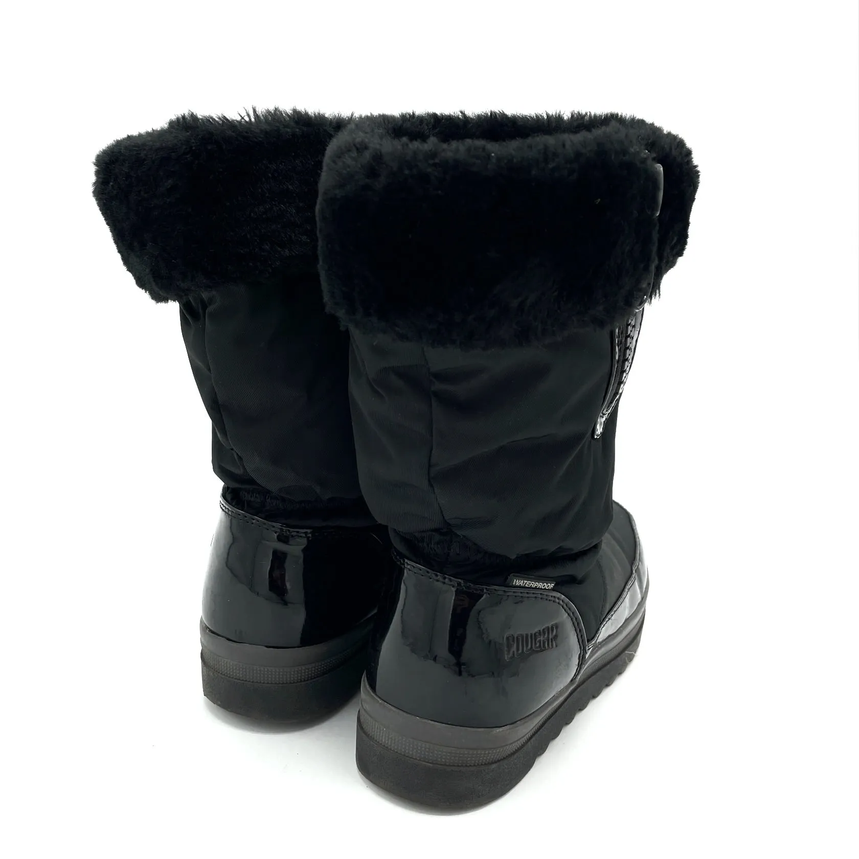 Cougar faux fur lined boots - 2 youth