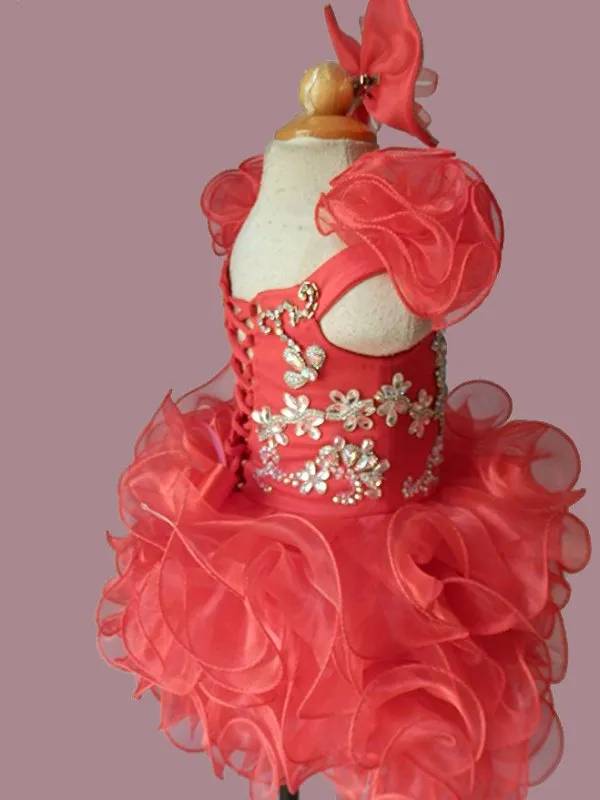 Custom Made Stunning Pageant Dress For Little girl Birthday,Party size 1--4T