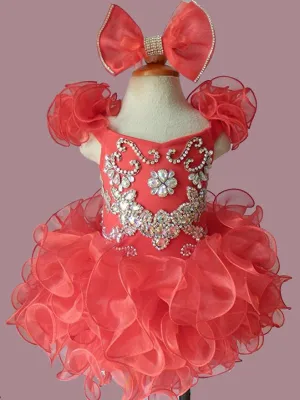 Custom Made Stunning Pageant Dress For Little girl Birthday,Party size 1--4T