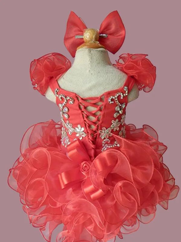 Custom Made Stunning Pageant Dress For Little girl Birthday,Party size 1--4T