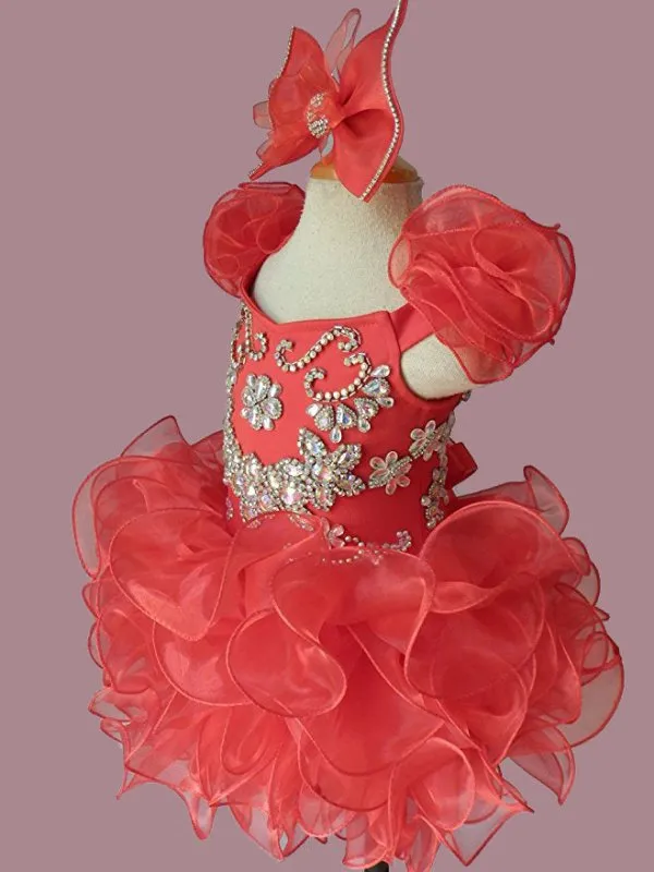Custom Made Stunning Pageant Dress For Little girl Birthday,Party size 1--4T