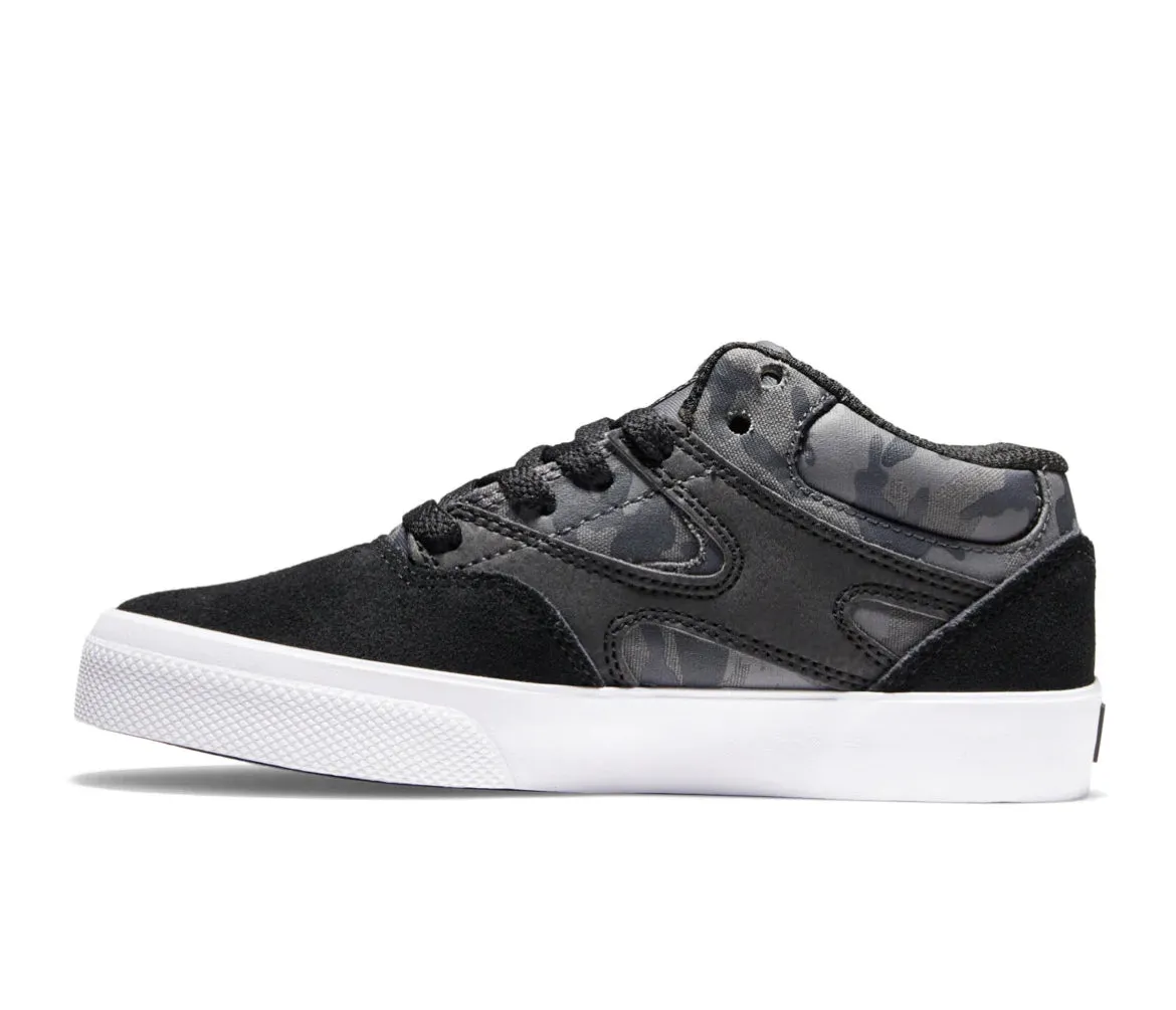 DC Boys “Kalis Vulc Mid” Camo/Black Shoes: Size 3 to 7
