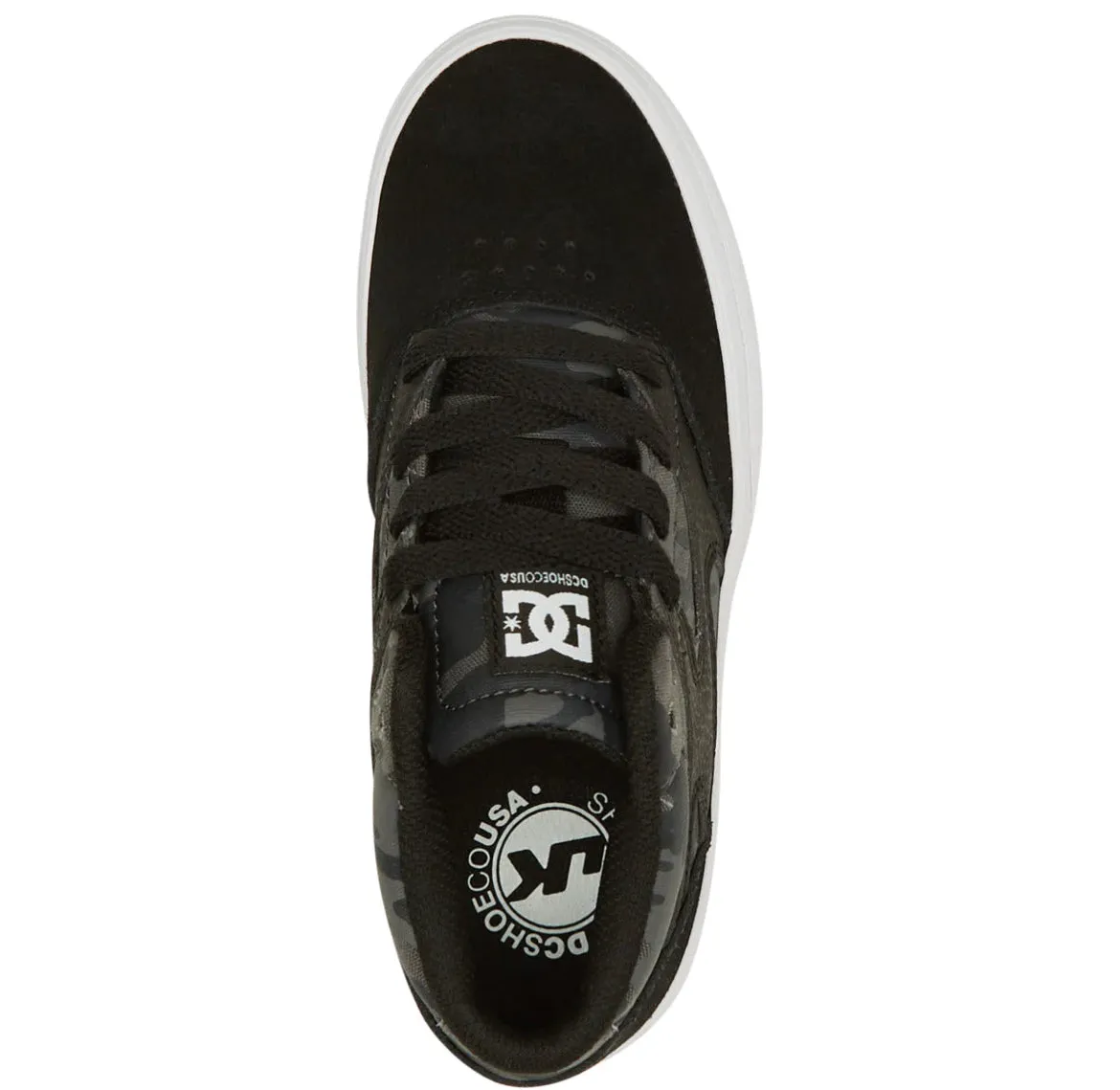 DC Boys “Kalis Vulc Mid” Camo/Black Shoes: Size 3 to 7