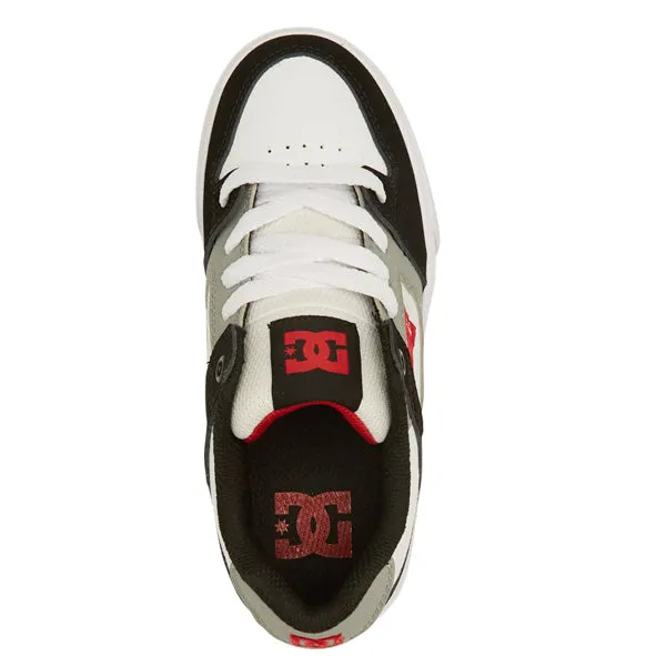 DC Shoes Pure White/ Black/ Red