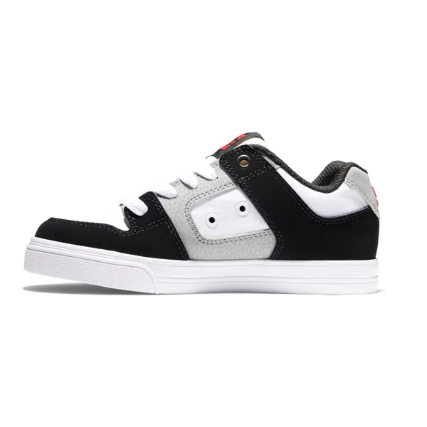 DC Shoes Pure White/ Black/ Red